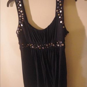 BAILEY 44 Black Embellished Tank